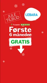 Banner voor Lebara met een kerstaanbieding