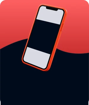 Illustratie van een mobile takeover op een telefoon